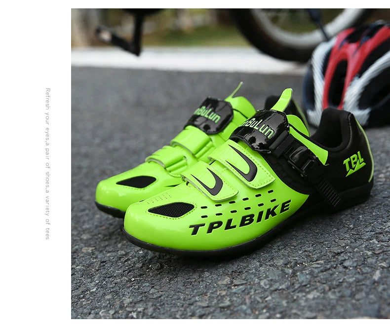 New Men's and Women's Bicycle Shoes,Outdoor Cycling Shoes,Three Functional Soles,Professional Training Shoes