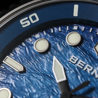 BERNY Diver Automatic Watches Men's Luxury Sapphire 316L Stainless Steel Mechanical Watch 42MM 200M Waterproof Diving Men Watch