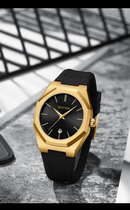 Luxury Quartz Wristwatch Silicone Strap reloj hombre Sport Watch for Man Fashion Date Original Waterproof Clock