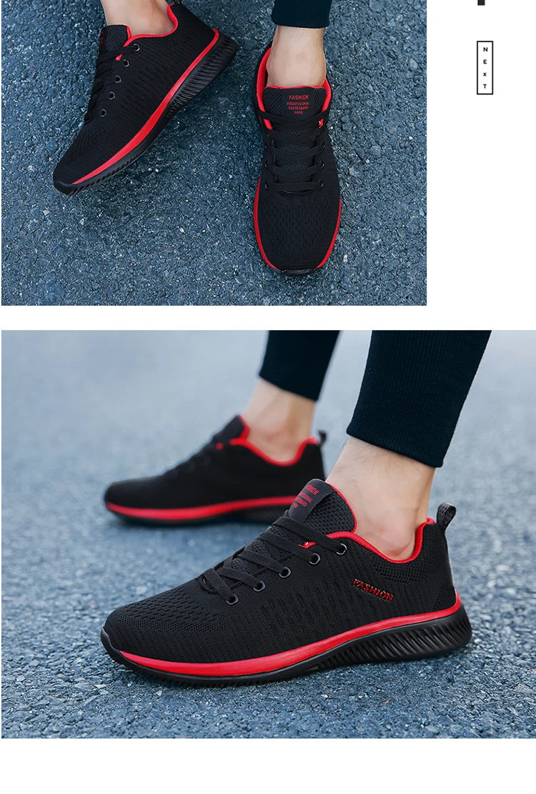 Men's Walking Shoes - Slip-On Tennis Running Shoes Memory Foam Lightweight Work Sneakers for Indoor Outdoor Gym