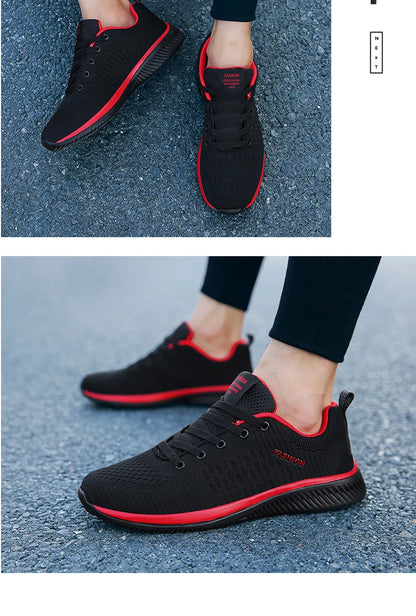 Men's Walking Shoes - Slip-On Tennis Running Shoes Memory Foam Lightweight Work Sneakers for Indoor Outdoor Gym