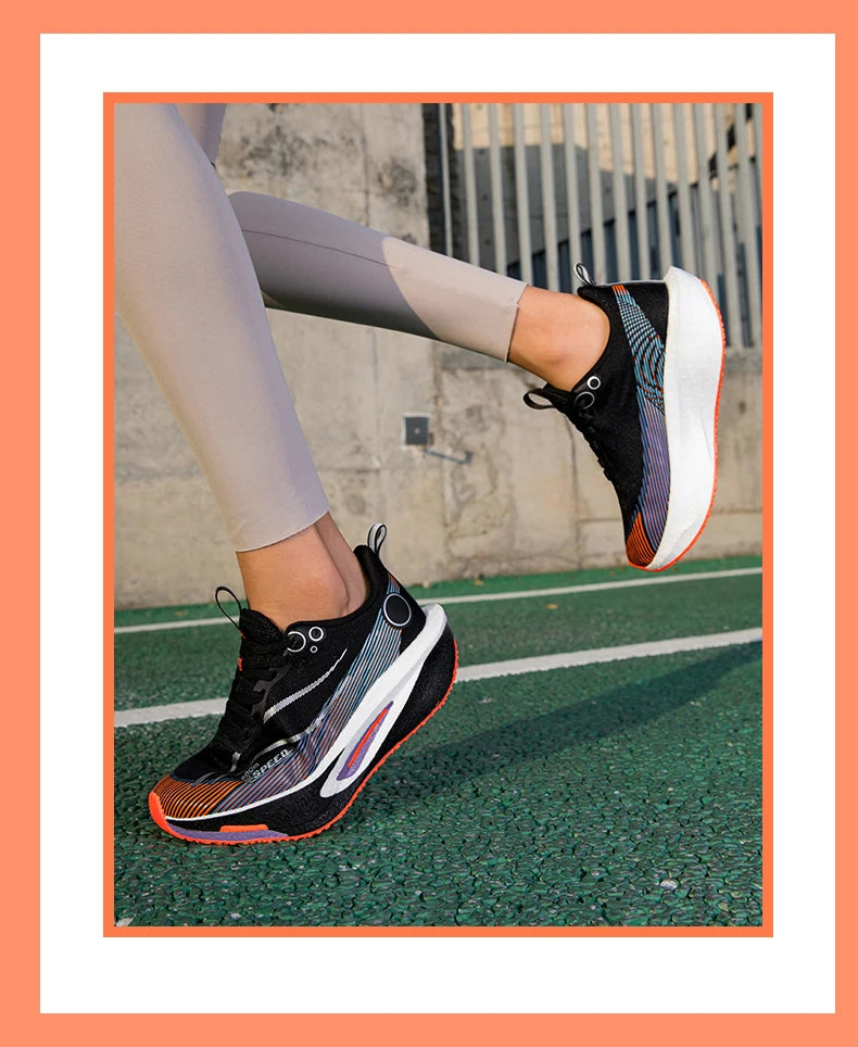 Men's Carbon Board Running Shoes Marathon Long-Distance Running Sports Shoes Support Stable Casual Women's Breathable Running Shoes