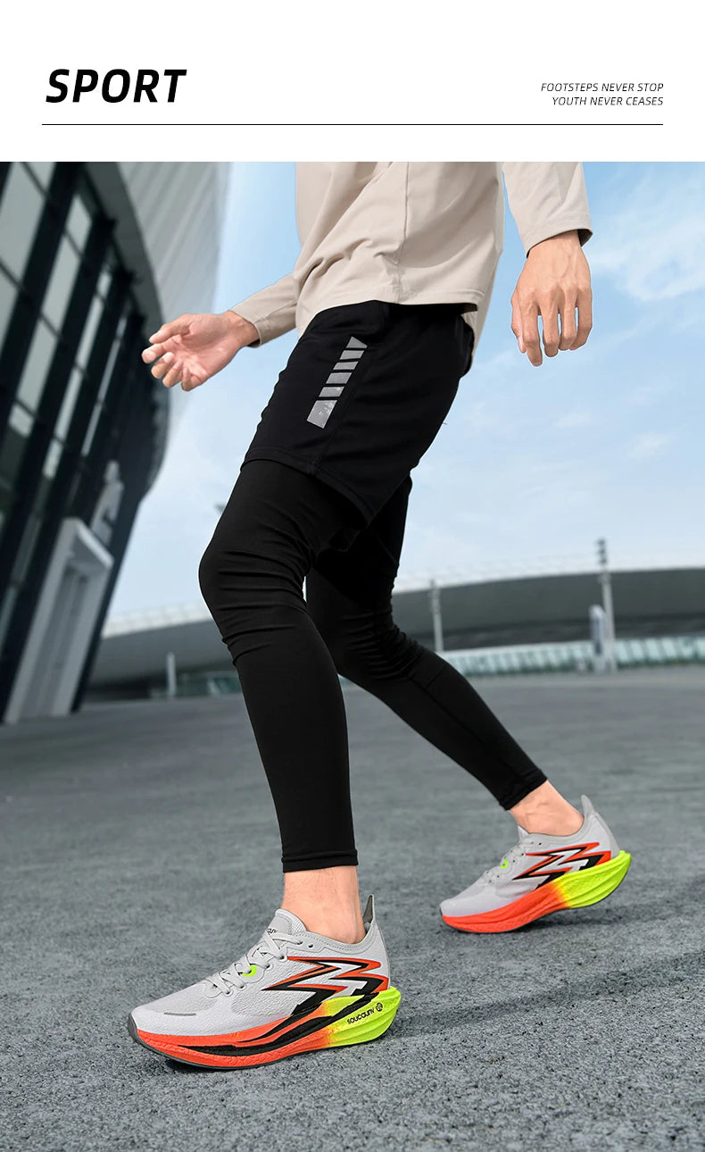 Pantofi de alergare Carbon Board Marathon pentru bărbați, sportivi, respirabili, ușori, pentru femei, confortabili, atletici, antiderapanti, casual