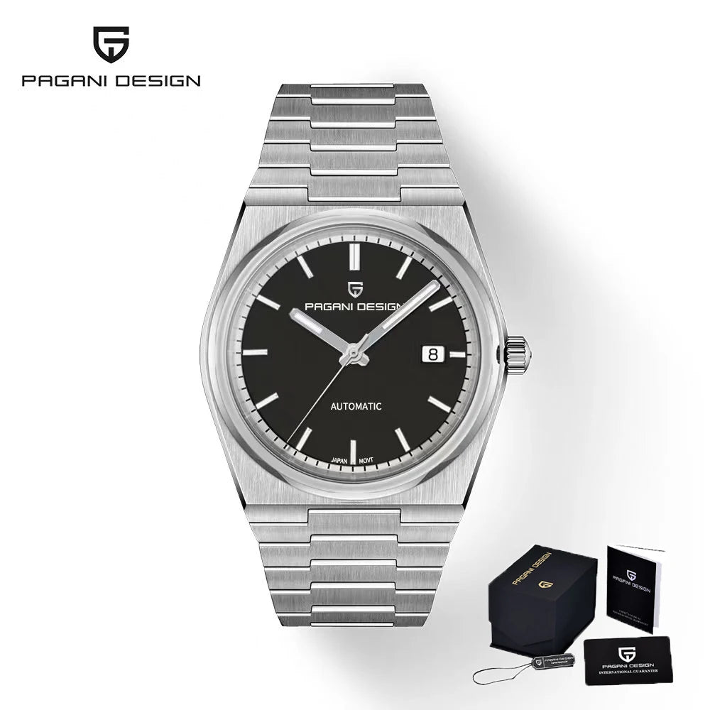 Pagani Design Men's Fashion Automatic Mechanical Watch Miyota8215 Luxury Sapphire AR Coated Stainless Steel Waterproof
