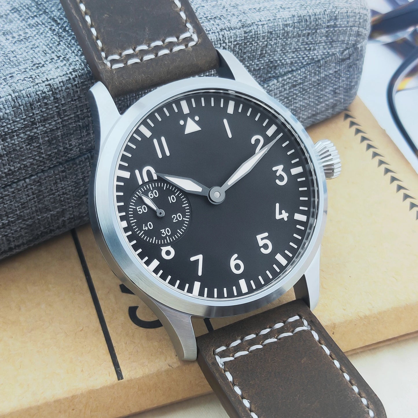 Corgeut Luxury Sapphire Glass 42 Mm Dial St3600 Or St3601 Hand-Wound Movement 316L Steel Case Men's Watch 30 M Water Resistant