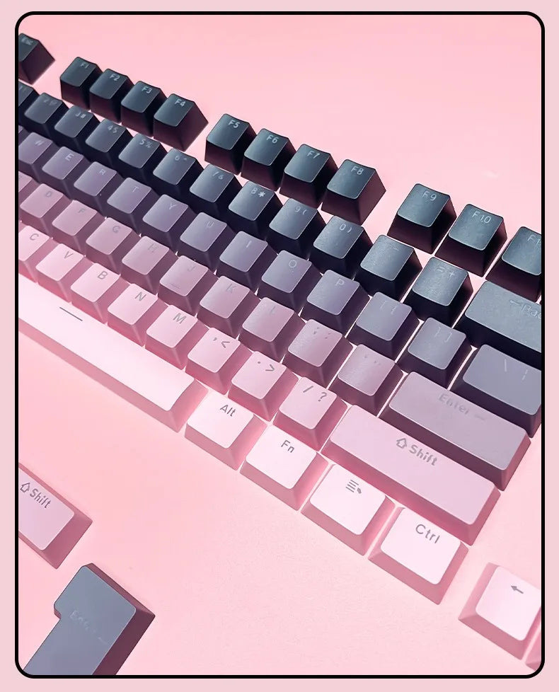 132 Keys OEM Profile Gradient backlit RGB Keycaps For Cherry MX Switch Mechanical Gamer Keyboard PBT Keycap ISO Layout Key caps