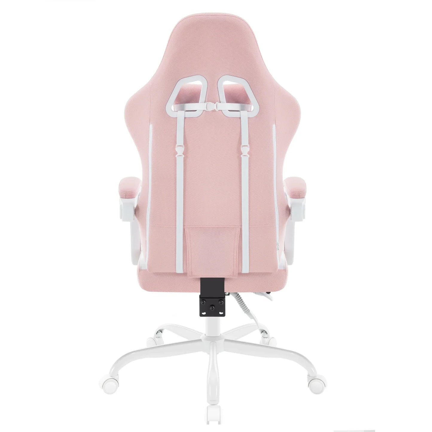 WOLTU Swivel Computer Chair with Massage Function Ergonomic Office Chair with Pillow & Footrest Height Adjustable Gaming Chair