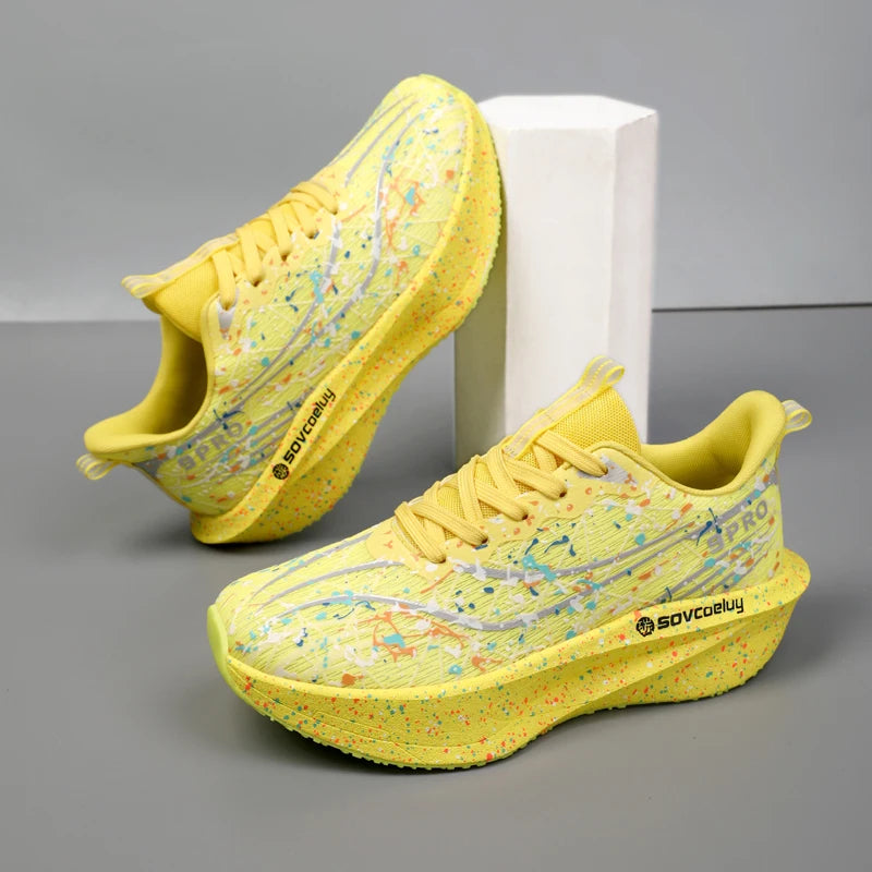 Marathon Men's Running Shoes Breathable Lightweight Comfortable Casual Wear-Resistant Low-Top Comfort Sports Running Shoes