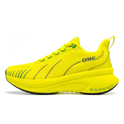 ONEMIX Nieuwe hardloopschoenen met demping voor heren, geschikt voor intensieve hardlopers, met veters, sportschoenen voor dames, antislip, outdoor, atletische herensneakers