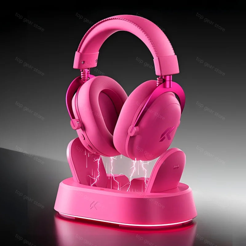 Casque de jeu MCHOSE V9 Turbo BT 2.4G à faible latence sans fil Esport avec pilote dynamique de 60 mm, charge magnétique de 2000 mAh pour les joueurs