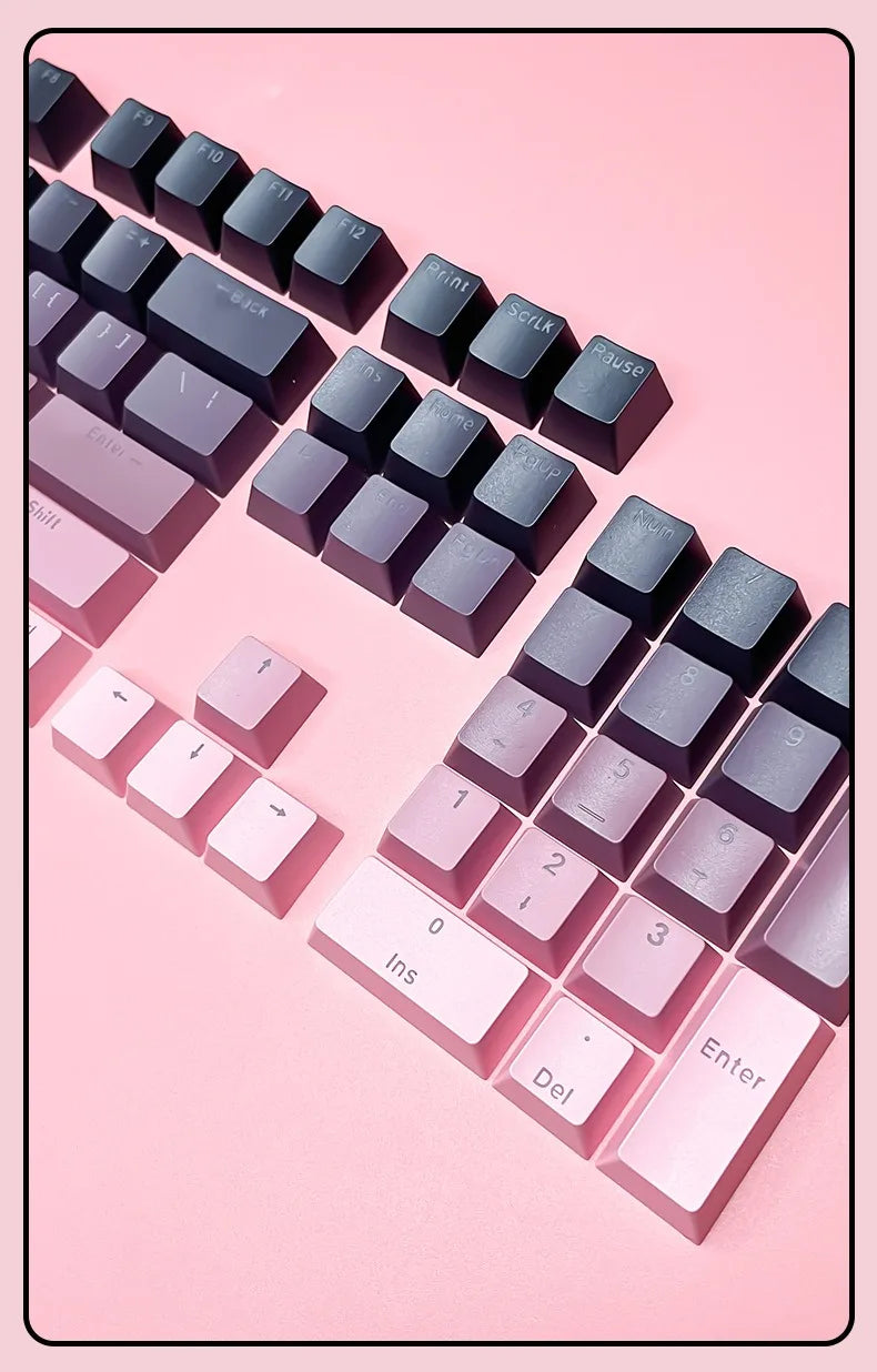 132 Keys OEM Profile Gradient backlit RGB Keycaps For Cherry MX Switch Mechanical Gamer Keyboard PBT Keycap ISO Layout Key caps