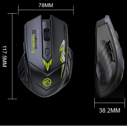 Mouse gaming wireless 2.4G USB silenzioso Dual Mode Bluetooth ricaricabile 1600DPI per PC e laptop