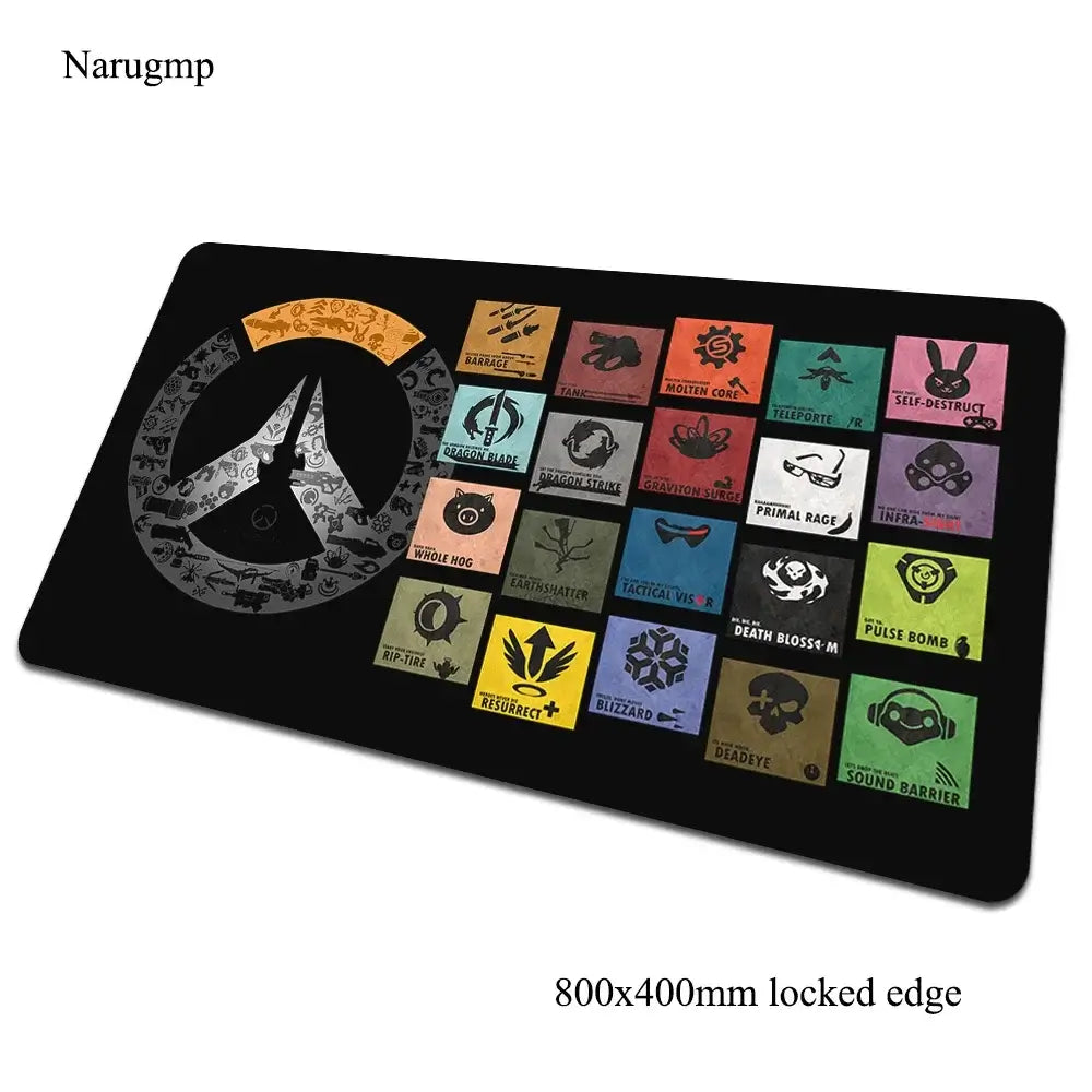 overwatch padmouse 80x40cm mousepad pentru jocuri cadou de Halloween mousepad mare pentru gamer birou de computer covoraș mare mousepad pentru laptop pc