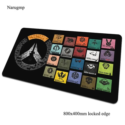 overwatch padmouse 80x40cm mousepad pentru jocuri cadou de Halloween mousepad mare pentru gamer birou de computer covoraș mare mousepad pentru laptop pc
