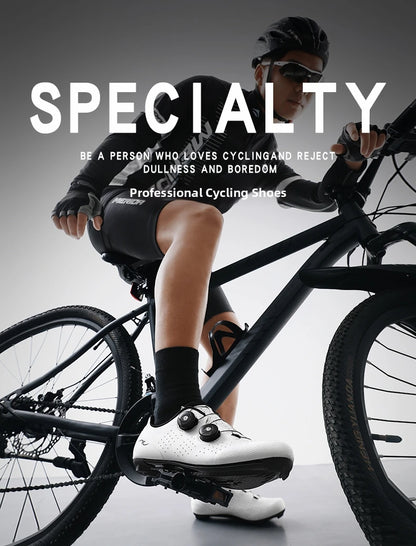 Competition Cycling Sports Shoes Road Bicycle Shoes Unisex Breathable Sports Cycling Shoes Self-locking Racing Bicycle Shoes
