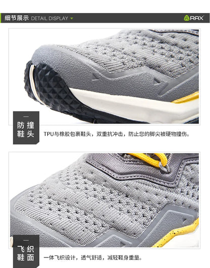 Rax Men's Waterproof Hiking Shoes Breathable Hiking Boots Outdoor Trekking Sports Sneakers Tactical Shoes