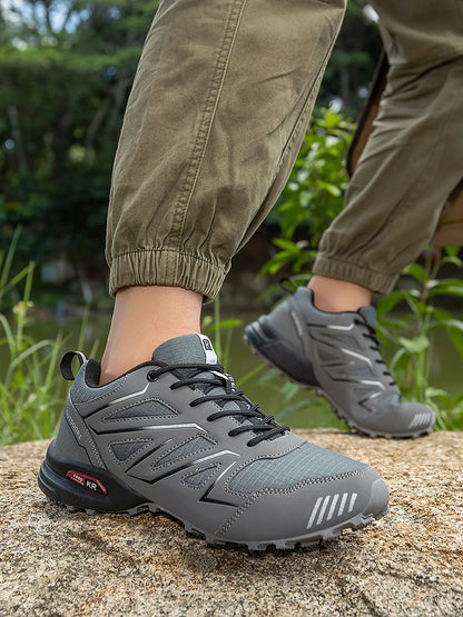 Men's Hiking Shoes Waterproof All-Terrain Outdoor Sneakers Non-Slip for Trekking Camping Tactical Training Outdoor Cycling