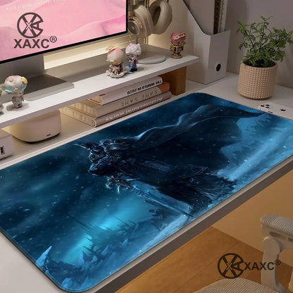 Podkładka pod mysz Lich King World Of Warcraft XAXC, duża podkładka na biurko pod klawiaturę i mysz, antypoślizgowa gumowa podkładka gamingowa pod mysz, mata pod mysz do laptopa