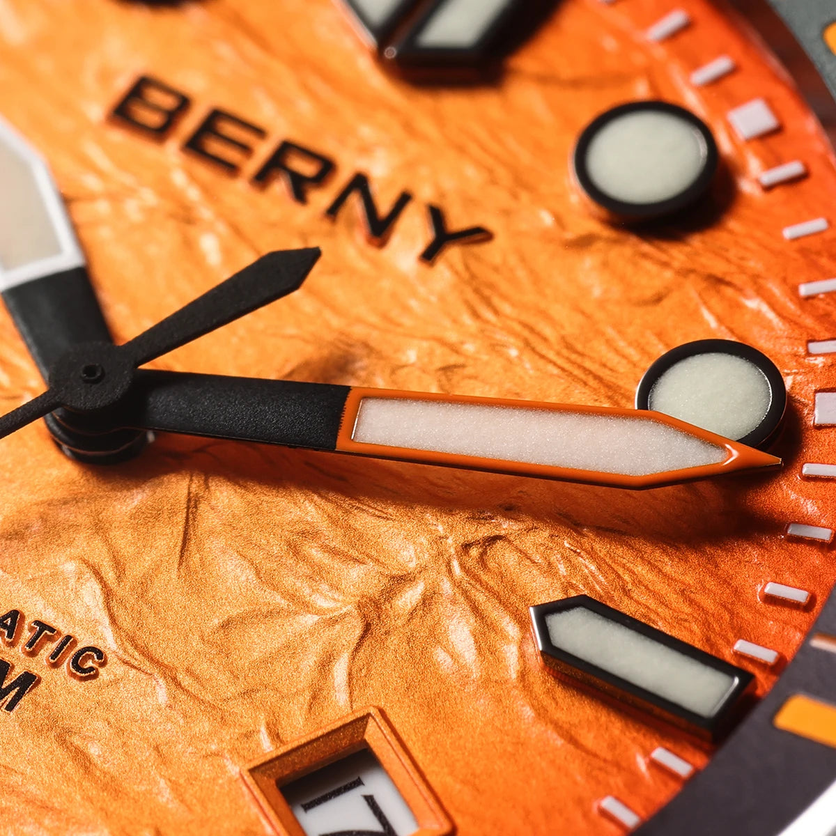 BERNY Diver Automatic Watches Men's Luxury Sapphire 316L Stainless Steel Mechanical Watch 42MM 200M Waterproof Diving Men Watch