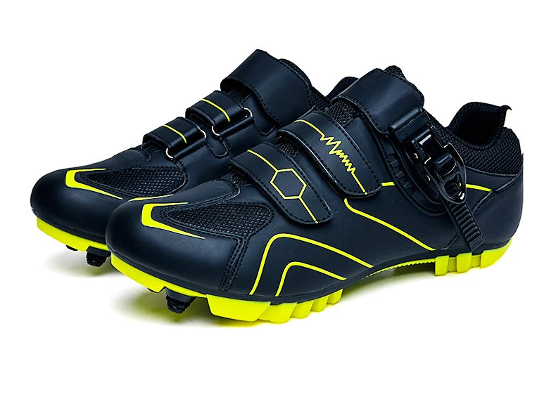 Pantofi de mountain bike pentru bărbați, pantofi de ciclism cu cataramă rapidă, compatibili cu pedalele cu sistem SPD, pentru interior și exterior, pantofi MTB pentru femei
