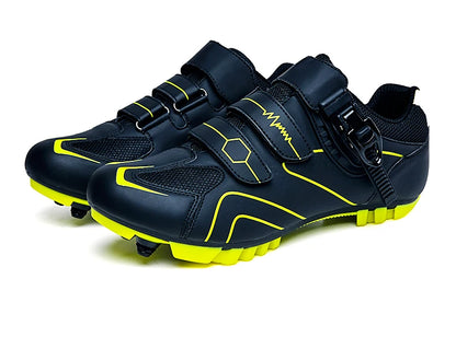 Pantofi de mountain bike pentru bărbați, pantofi de ciclism cu cataramă rapidă, compatibili cu pedalele cu sistem SPD, pentru interior și exterior, pantofi MTB pentru femei