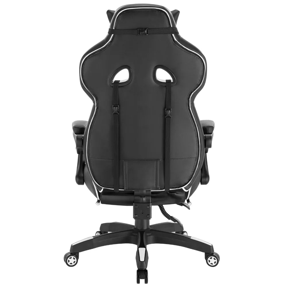 WOLTU Gaming Chair Office Computer Chair Desk Racing Chair Sports Seat with Headrest Lumbar Cushion with Footrest