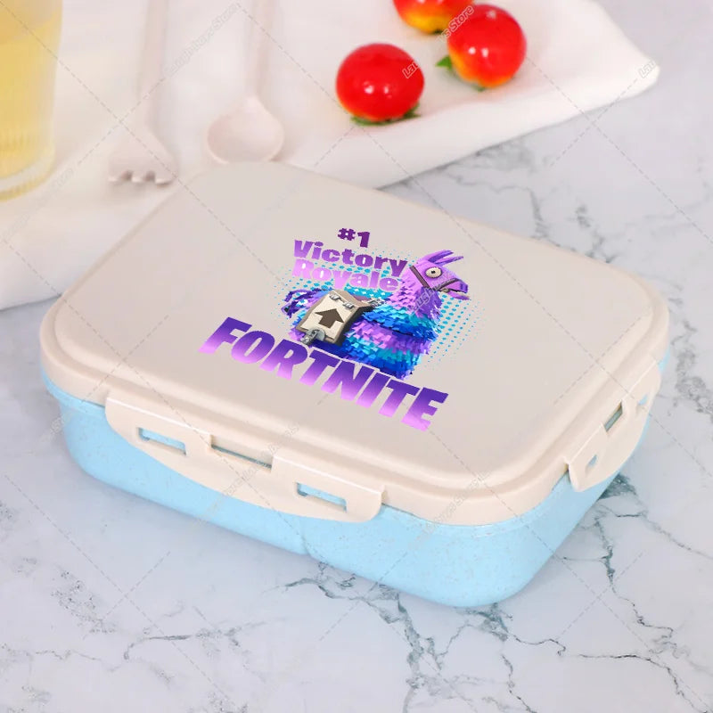 Fortnite Bento Lunch Box Anime Fortnite Food Storage Containers Kids School Picnic Lunchbox Office Dinner Case Gift 2025
