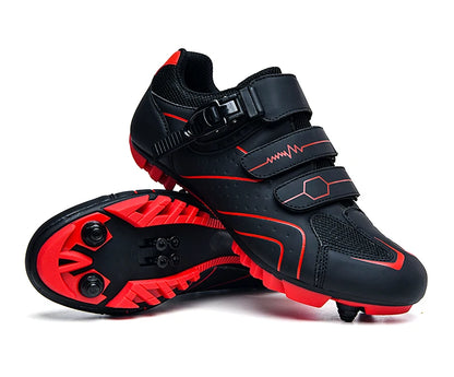Pantofi de mountain bike pentru bărbați, pantofi de ciclism cu cataramă rapidă, compatibili cu pedalele cu sistem SPD, pentru interior și exterior, pantofi MTB pentru femei