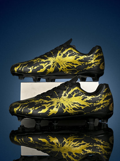 Chaussures de football pour hommes, modèle AG FG, design aérodynamique et léger, excellente adhérence, idéales pour les entraînements quotidiens sur gazon et les matchs de l’équipe de football de l’école.