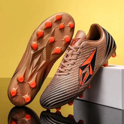 Nouveau modèle de chaussures de football pour hommes, crampons de football, chaussures d'entraînement antidérapantes AG, chaussures de football, crampons longs, pour les compétitions, ult