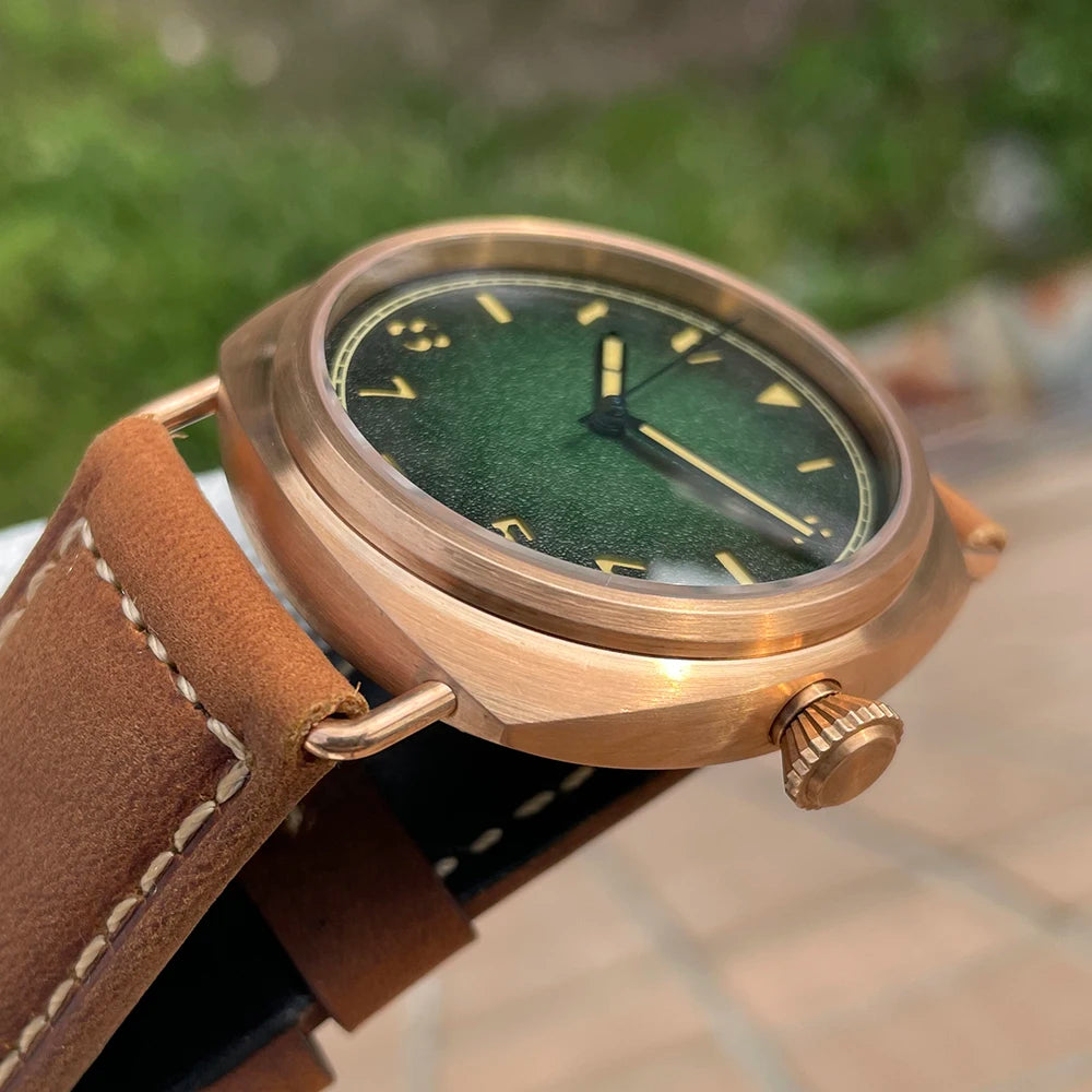 STEELFLIER Official SF760S Luxury Bronze Mechanical Watch NH35 Movement Sapphire Crystal Swiss Luminous 20Bar Waterproof Wristwatch