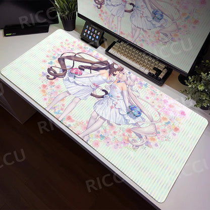 Nekopara XXL Home HD Computer Desk Mouse Anime Large Mouse Pad Office Laptop Computer Desktop Mat Game Accessories Tech