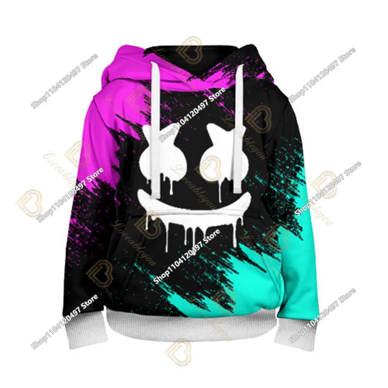 Children Battle Royals Hoodie Fortnite Boys Girls Cartoon Printed Pullovers Kids Sweatshirt Harajuku Streetwear Spring Winter