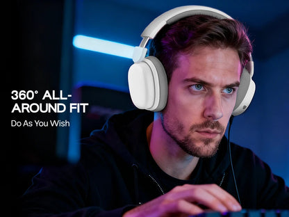 Cuffie da gaming AULA G7 Pro 7.1 Surround Sound wireless Bluetooth 5.3 con microfono a cancellazione del rumore per PS5/PS4/PC/Switch