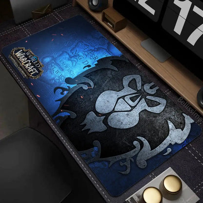 Velká gumová podložka pod myš a klávesnici Natural Horde Alliance HD World Of Warcraft Gaming, s rychlým povrchem a obšitými okraji