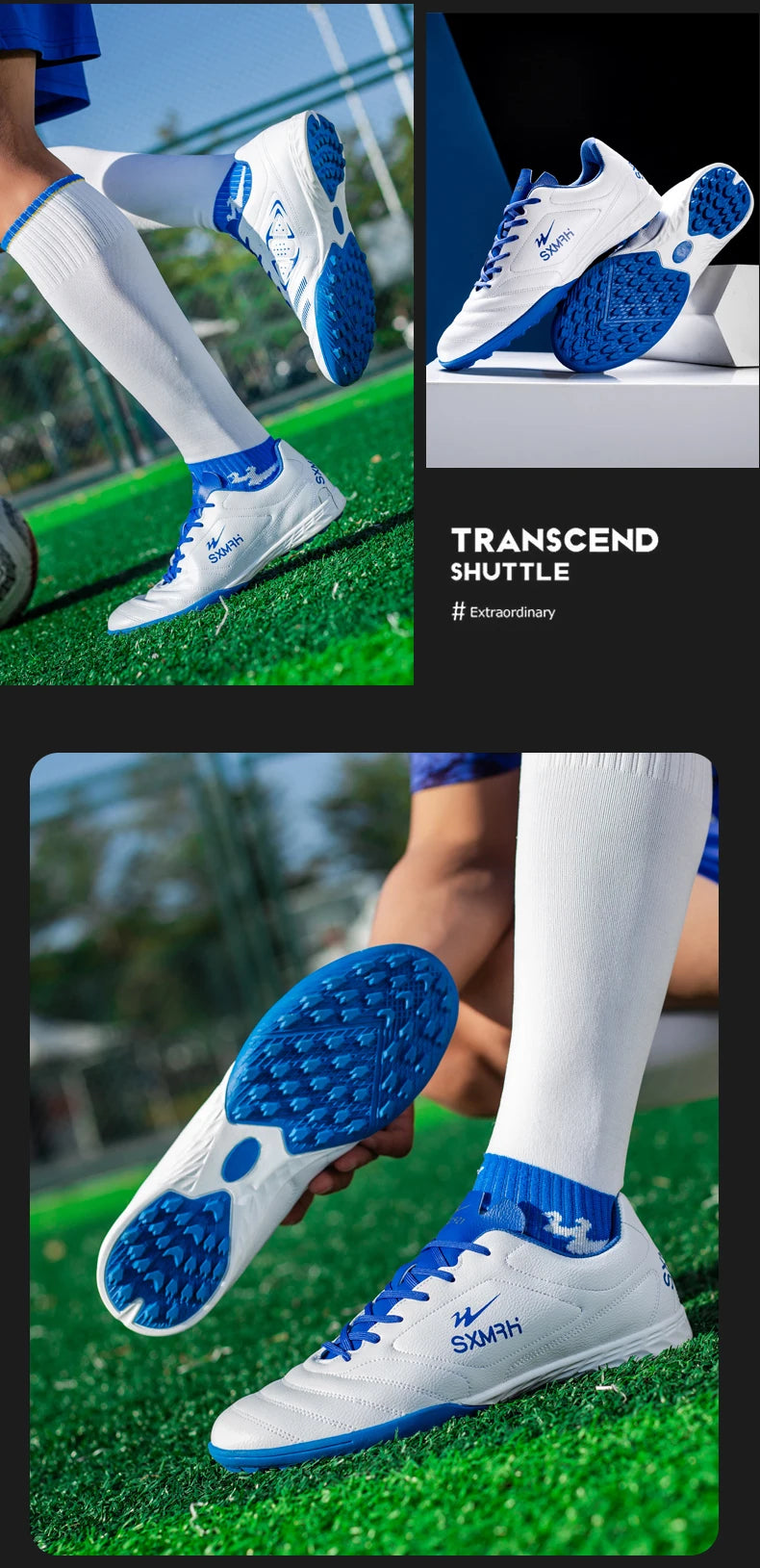 Moški nogometni čevlji Double Star iz pravega TF Turf, za osnovnošolce, najstnike, odrasle in otroke, profesionalni trening in