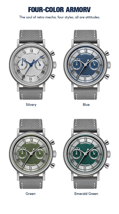 FARASUTE 2025 New Retro Men's Watches Quartz Watch For Men Speed Sports Chronograph AR Coating Sapphire VK64 Clock Reloj Hombre