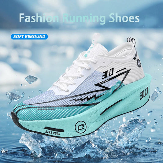 Men's Mesh Comfort Sneakers Tennis Shoes 2025 Men's Running Carbon Board 3.0 Cushion Sports Training Jogging Specialty Jog Shoes