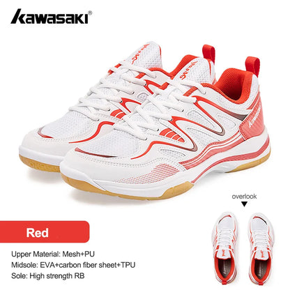 Badmintonschuhe im Retro-Design – Kawasaki Original – Anti-Torsions-Carbon-Einlage – Professionelle Sport-Tischtennisschuhe C32016