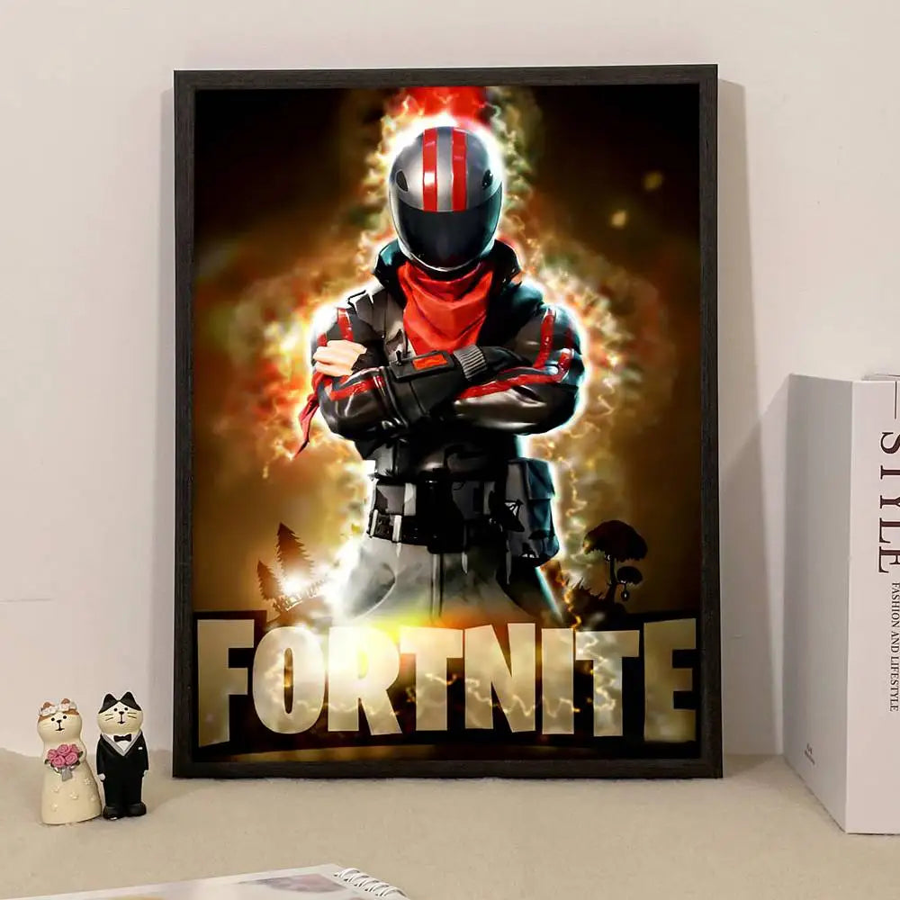Poster a sorpresa Game F-Fortnite per la casa, quadro decorativo da parete per studio e soggiorno