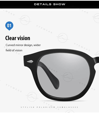 LM NEW Fashion Photochromic Sunglasses Women Men Polarized Blue Eyewear Drivign Outdoor UV Protection Eyewear gafas de sol mujer