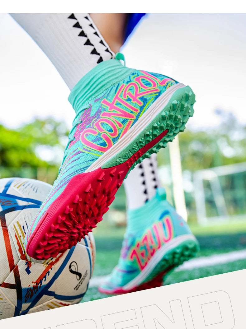 Uomo Donna Scarpe da calcio Scarpe da calcio per esterni Scarpe da calcio antiscivolo per campi da calcio Scarpe da futsal ultraleggere Scarpe da calcio con tacchetti TF/FG