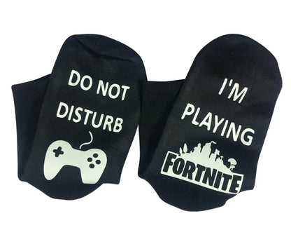 FORTNITE Sportsocken Sommer Schwarz Weiß Atmungsaktive Low-Cut-Socken No-Show Baumwolle Weiche Sport- und Freizeitsocken Kurz