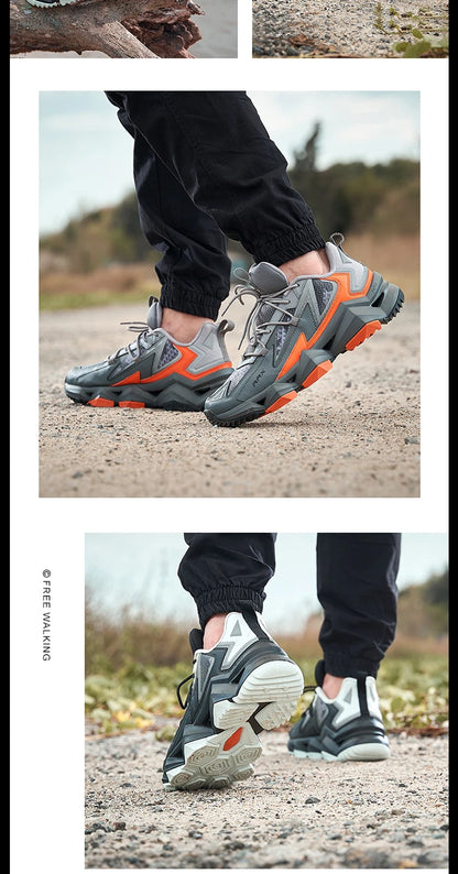 Rax Men's Waterproof Hiking Shoes Breathable Hiking Boots Outdoor Trekking Sports Sneakers Tactical Shoes