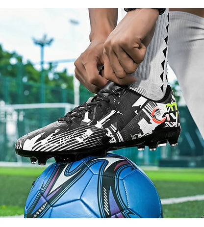 Chaussures de football pour hommes Association Quick Five Up, crampons antidérapants professionnels, ultra-légères, pour entraînement sur gazon