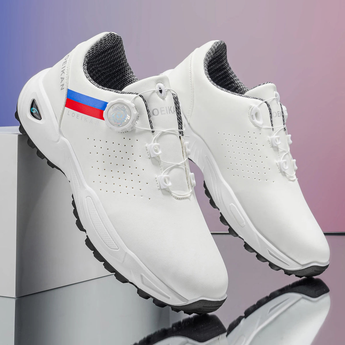 Men's Golf Shoes: High Quality, Non-Slip Sports Sneakers with Swivel Button for Maximum Comfort!