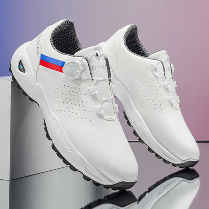 Men's Golf Shoes: High Quality, Non-Slip Sports Sneakers with Swivel Button for Maximum Comfort!