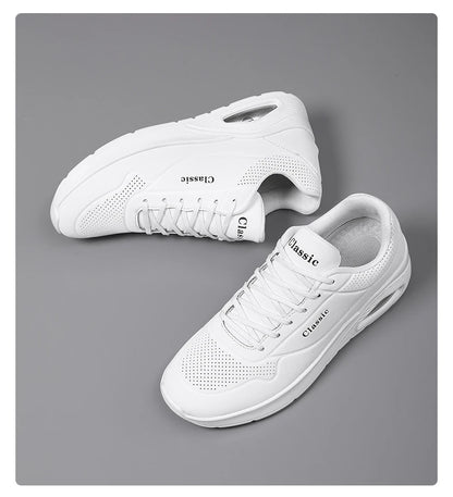 Men's Breathable Shock-Absorbing Running Shoes with Air Cushion Lightweight Low-Top Sneakers for Gym Training Casual Wear