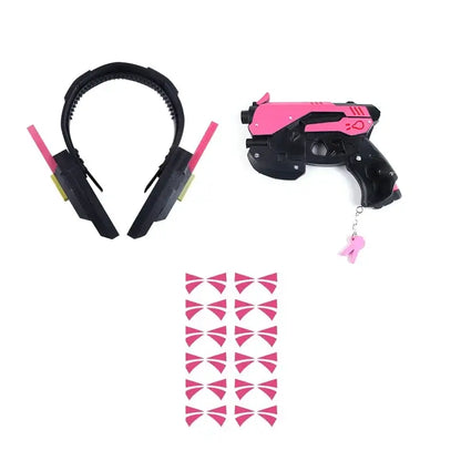 Igra Overwatch D.Va slušalica pištolj Hana Song DVA oružje pištolj cosplay rekviziti za božićne i halloween zabave, igračka i cosplay dodaci
