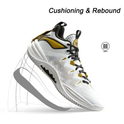Li-Ning Men's BADFIVE STORM 2025 Outdoor Basketball Shoes BOOM Cushioning TUFF OS Wearable Li-Ning Sports Sneakers ABFV017